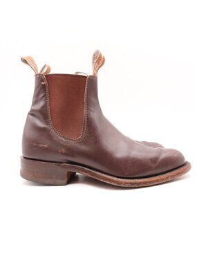 R.M. Williams Craftsman Women's UK 4 US 6 -6.5 Chelsea Boots Chestnut Leather